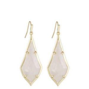 NWT Kendra Scott Rose Quartz Earrings w/ gift box